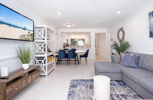 South New River Isles House | Waterfront Haven! 4BR/2.5BA + Solar Heated Pool