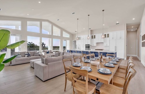 Marathon House | Waterfront Luxury: Pool, Dock & Near Beach!
