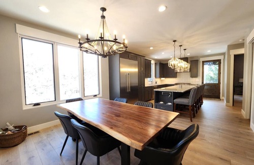 Estes Park House | Wildflower Retreat- Large Family Home! Close To The RMNP Less than a 4 Minute Drive! With Hot Tub!