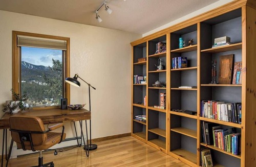 Evergreen Meadows Cabin | Wonder Lodge: Mountain Views, Hot Tub & Fire Pit