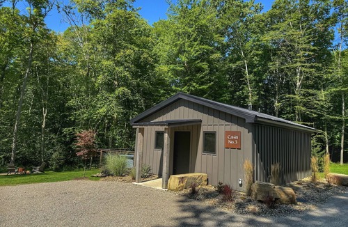 Madison Cabin | Woodside Cabins w/Hot Tub, Deck & Trails on Picturesque Wine Country Estate
