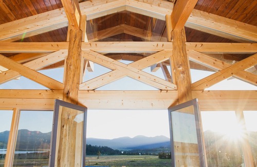 Clark House | WOW! Lake and Mountain Views in a WOW! True Timber Frame House