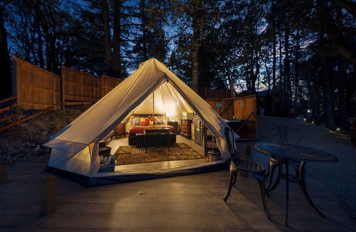 Los Gatos RV Rental | Yurt Above it All - Glamp on-site