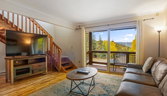 3 bedroom Breckenridge Townhome on the bus route with views!