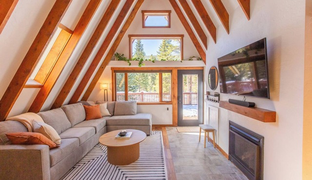A-Frame Cabin with Private Sauna & Hot Tub
