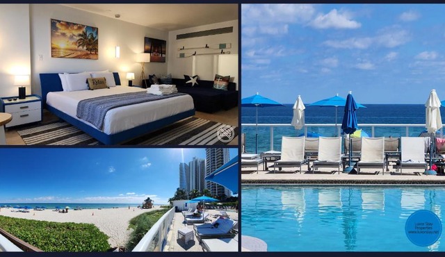 Beachfront Studio-Apt Retreat in Sunny Isles Beach