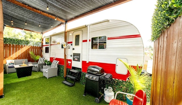 Beautiful Caravan Fire Pit and Barbecue Provided in El Cajon, California