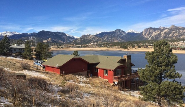BEST VIEW in Estes Park! 2nd of 2 adjacent STUNNING cabins on Lake Estes #3449