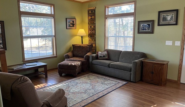 Comfortable home with privacy and acreage and towering pines