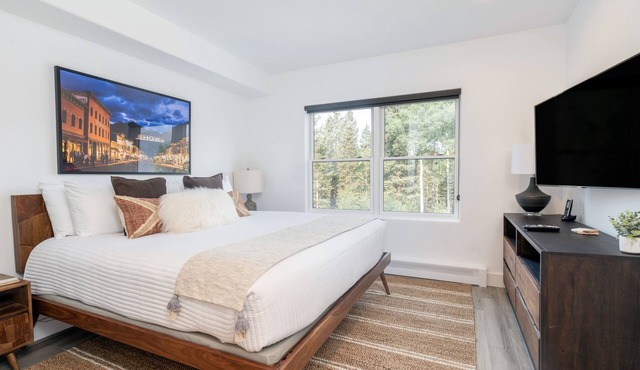 Cozy Mountain Village Hotel Room with Jetted Tub