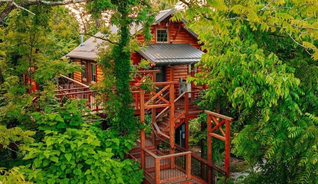 Cozy Treetop Getaway with Hot Tub