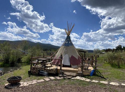 Cute Tipi in Tres Piedras for New Mexico Glamping Escapes