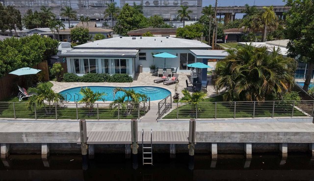 FIFA 2026 Getaway - Canal Views, Pool & BBQ Sleeps 8 Easy Miami Access