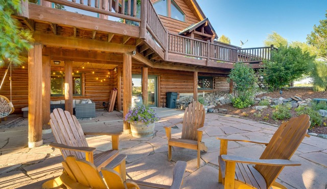 Heated Pool + Mtn Views: Log Cabin in Parker!