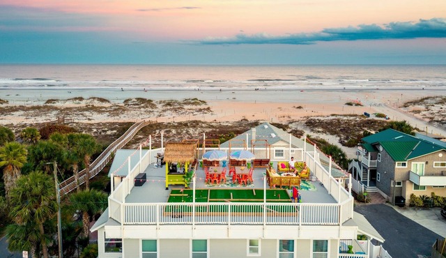 Massive Beach House Theater Pool Roof Lounge