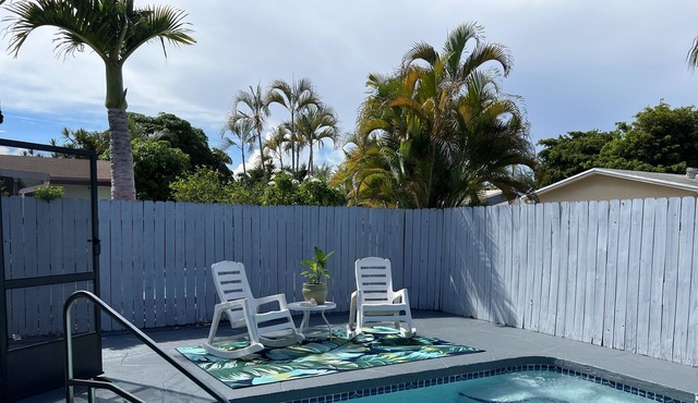 MINI OASIS, HTD POOL! 2 BEDROOM, 2 BATH 7 MIN FT. LAUDERDALE INTL. PICKUP 50