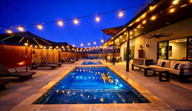 Moab Desert Hideaway: 6-Bedroom Luxury Estate with Year-Round Pool & 2 Hot Tubs