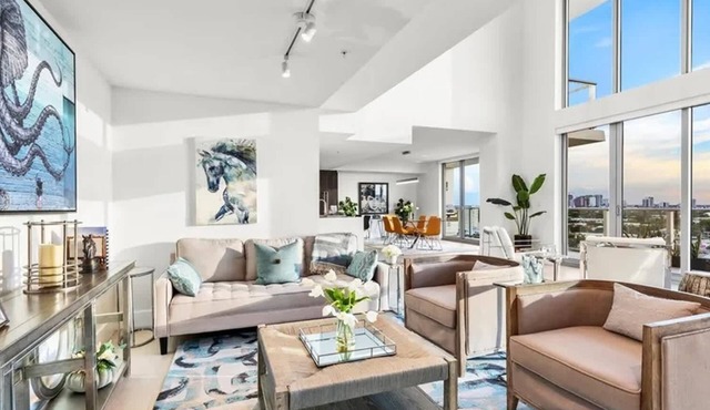 Modern Penthouse Loft with Skyline Views