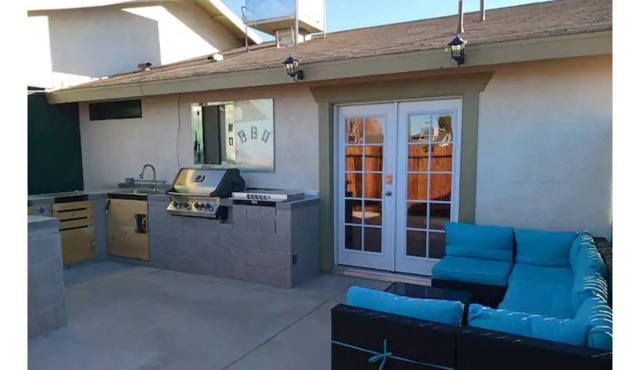 Monthly Patio Suite with Dog Door!
