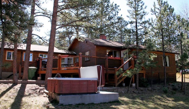 Mountain Pine Cabin with Personal Hot Tub - Dog-Friendly!