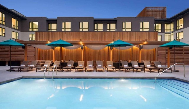 Near Pearl Street | Pool. Spa + On-Site Dining