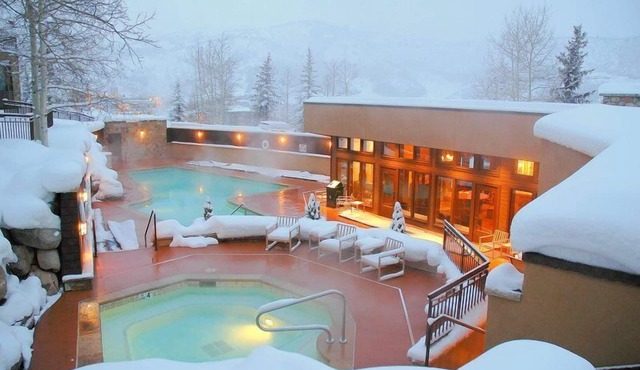 Premier Ski in, Ski out 2 Bedroom Colorado Vacation Rental Steps From the Ski Slopes With Hot Tub and Pool