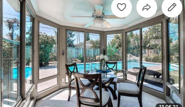 Relaxing 3-room Apartment with yard pool, Near Santana Row-No Party-