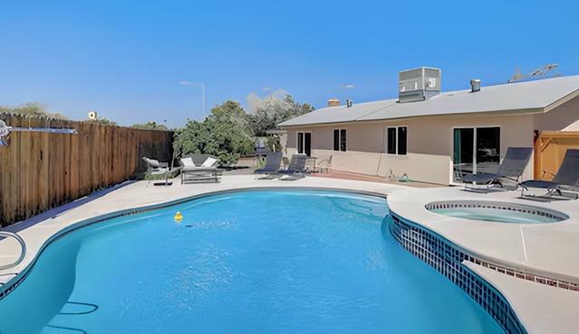 Retro Vegas Getaway - Just 2 Miles to The Vegas Strip with a Pool & Hot Tub