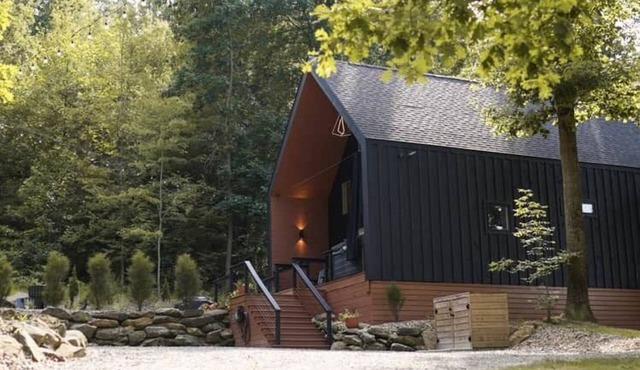 Scandi Cabin Hot Tub 4 Electric Fireplaces