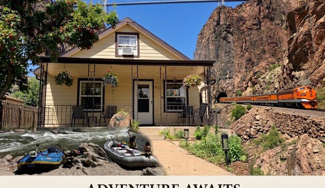 Walk to Royal Gorge Railroad, River & Rafting Adventures!