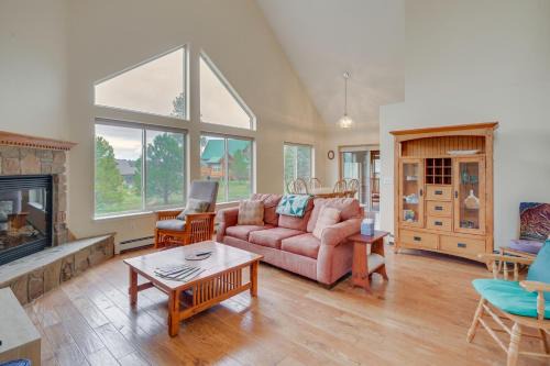 Walk to Trails! Pagosa Home w/Patio + Views