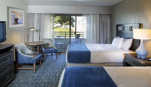 Standard Room, 2 Queen Beds, Partial Ocean View
