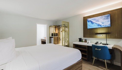 Standard Room, 1 King Bed, Non Smoking, Refrigerator & Microwave (Shower Only;with Sofabed)