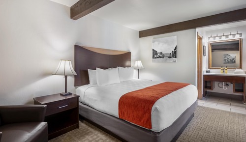 Standard Room, 1 King Bed, Non Smoking, Refrigerator & Microwave