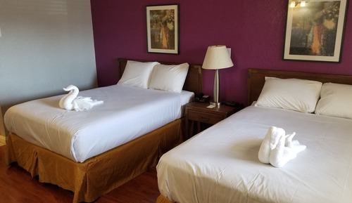 Basic Double Room Single Use, 2 Double Beds, Smoking