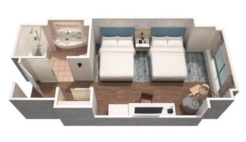 Guest room, 2 Queen beds